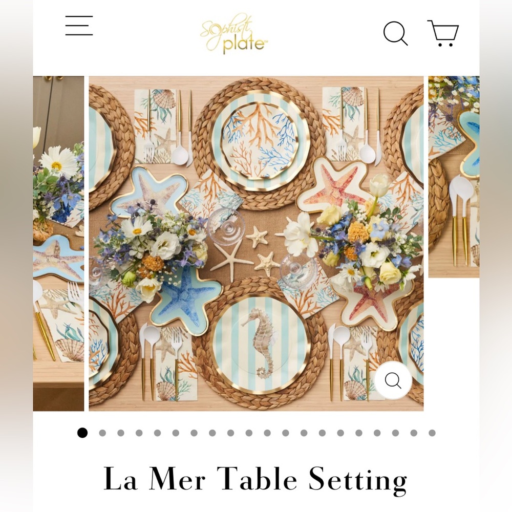 Sophistiplate Le Mar Beach Tableware Collection